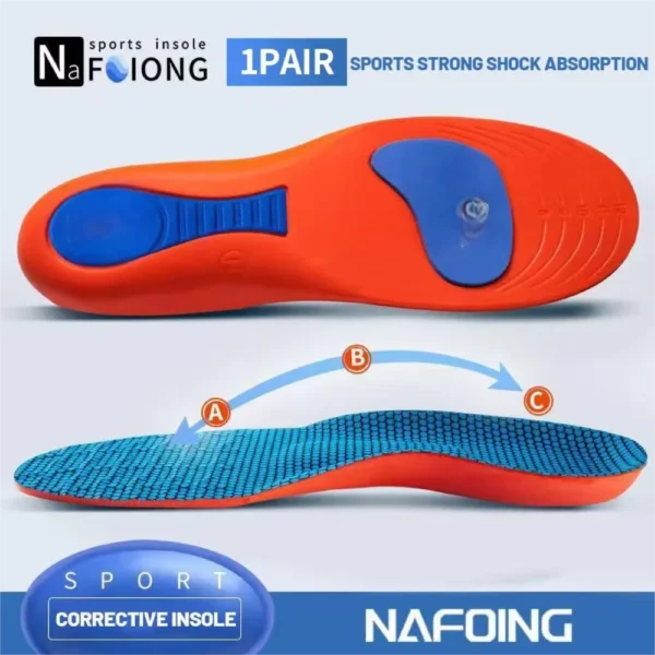Sport Orthopedic Insoles for Feet Men Women EVA Breathable Shock Absorption Shoes Insole for Running Basketball Sport Care Pads - Image 3