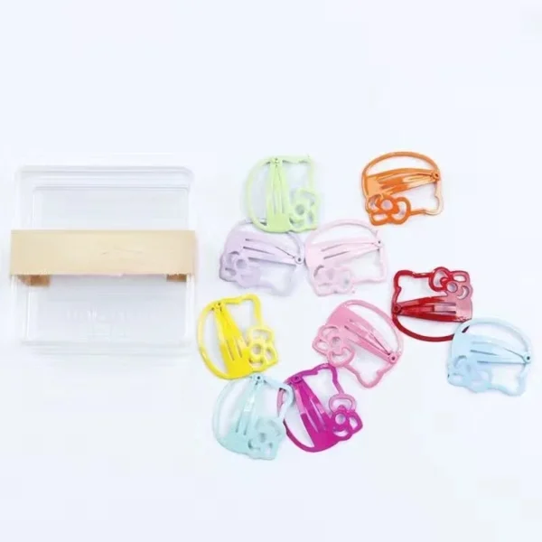 Hello Kitty Women Hairpin Kawaii Hair Clip Girl Hair Headdress Accessories Kids BB Clips Cute Matel Hairpins Hair Claws Gifts - Image 6