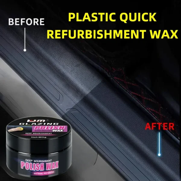 Universal Leather and Plastic Repair Polishing Wax - Automotive interior reconditioning cream for leather/plastic/rubber care - Image 3