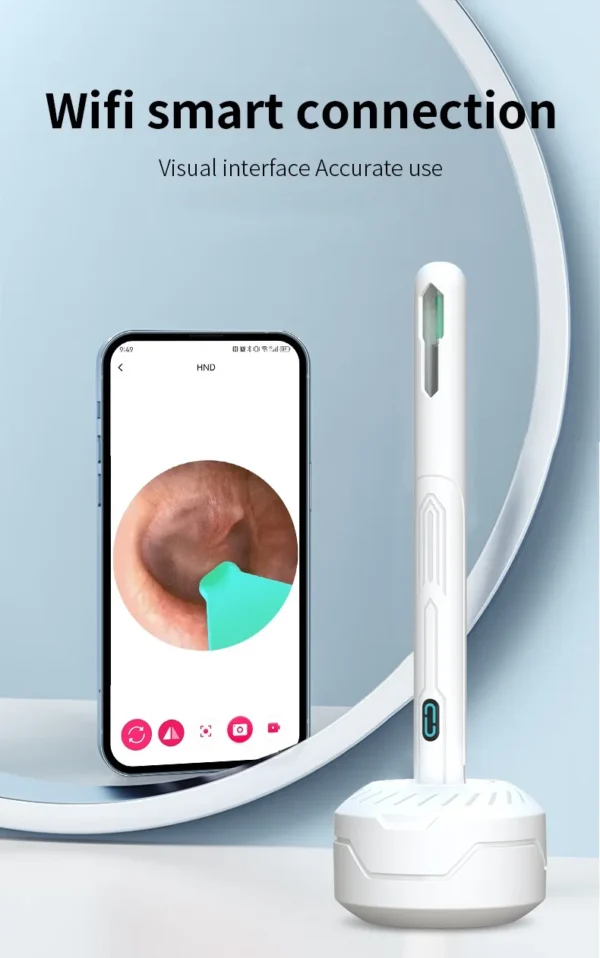 Ear Cleaner with Camera Set HD Ear Sticks Otoscope USB C Charging Endoscope Wax Removal Tool Earpick Ear Cleaning Set NK3 Pro - Image 28