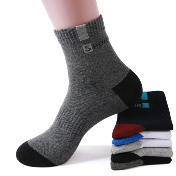 10pairs Breathable Cotton Sports Stockings Men Bamboo Fiber Autumn and Winter Men Socks Sweat Absorption Deodorant Business Sox - Image 44