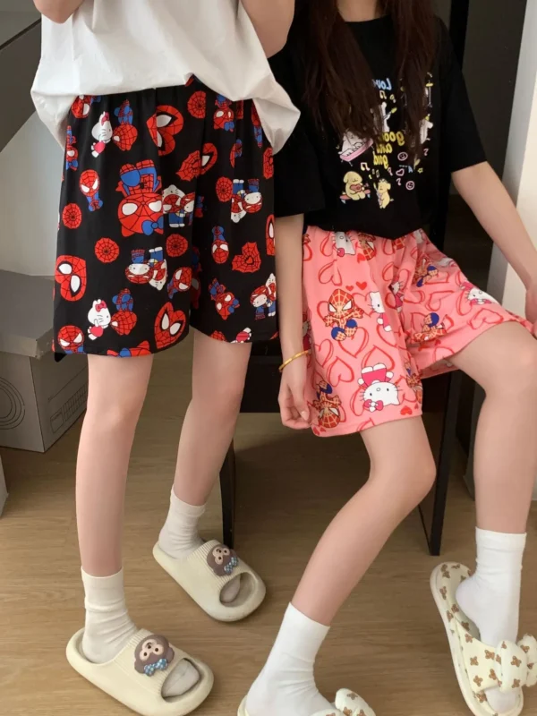 New KT Pajama Pants Woman Kawaii Home Shorts Summer Anime Loose Elastic Waist Girls Sleeping Homewear Soft Fashion Pant Gifts - Image 18