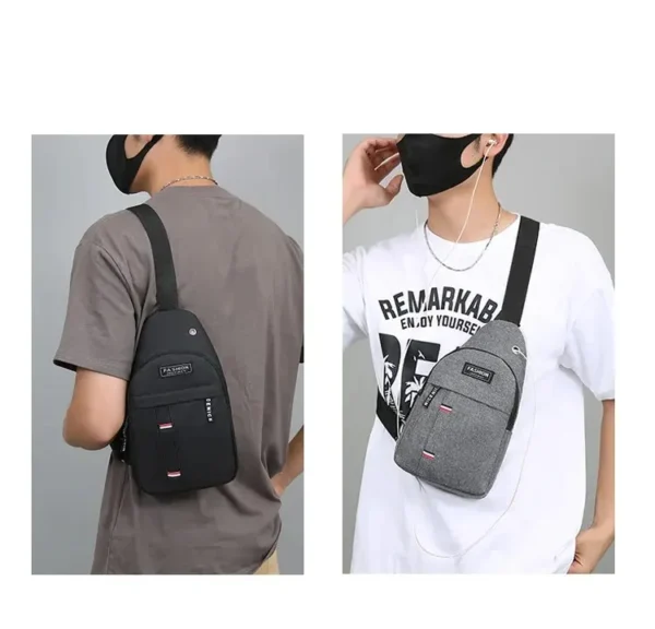 Chest Bag Men's One Shoulder Crossbody Bag Large Capacity Outdoor Sports And Leisure Fashion Small Shoulder Bag Large Capacit - Image 12