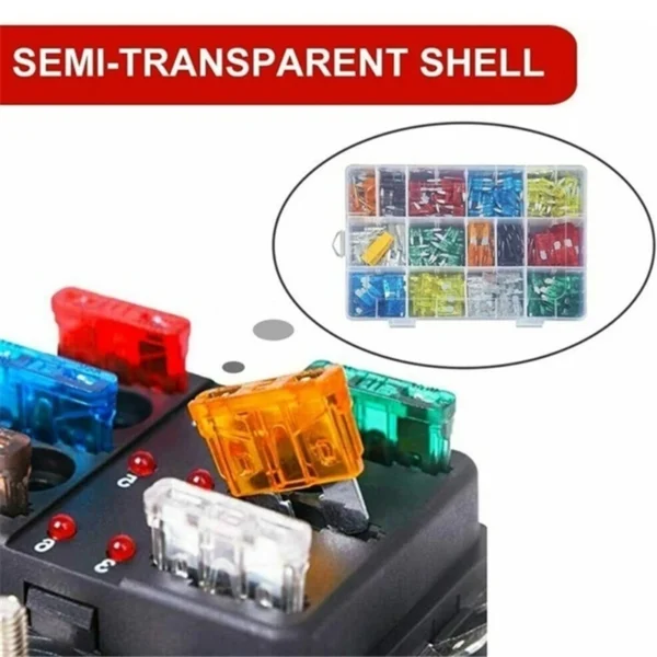 Fuse boxes come in various specifications, with 60 and 120PCS not having medium fuses, while 60PCS are packaged in bags - Image 12