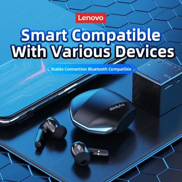 Lenovo GM2 Pro Gaming Earphones Bluetooth 5.3 Sport Headset Dual Mode HD Call Noise Reduction Earbuds with Mic For iPhone 2024 - Image 4