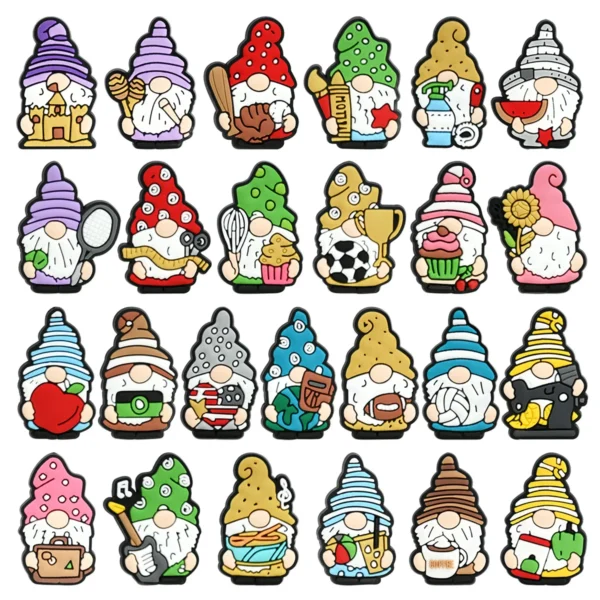 Hot Toys Icecream Interesting Monster Shoes Charm Decorations Cute Cartoon PVC Decorations Detachable Waterproof For Party Gifts - Image 11