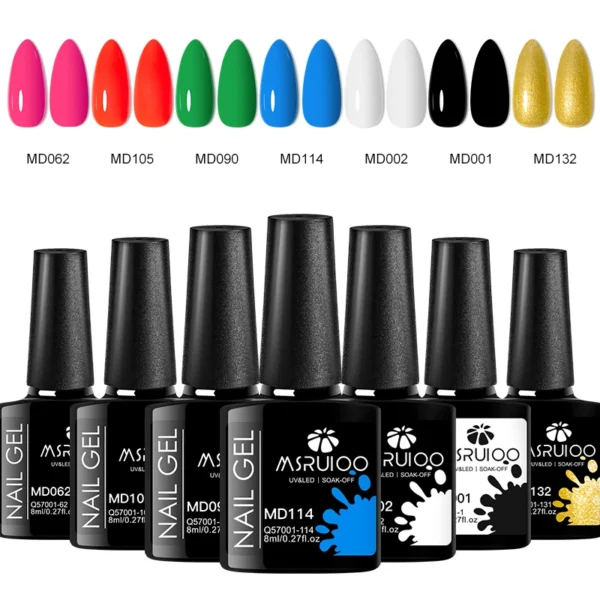 7pc Nail Gel Polish Set DIY Nail Art Design All For Decoration Soak Off UV Gel Long Lasting Manicure Painting Gel Vernis Kits - Image 9