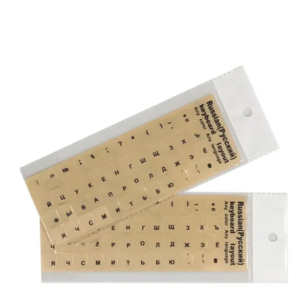 Russian English Transparent Keyboard Stickers Korean Hebrew Language Alphabet for Computer PC Dust Protection Laptop Accessories - Image 11
