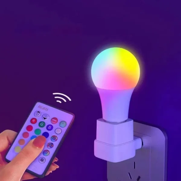 16 Colors RGB Bulb LED Multicolor Bulb E27 220V Household Lighting Dimmable 24 Key Remote Control Smart Lamp Atmosphere Light - Image 6