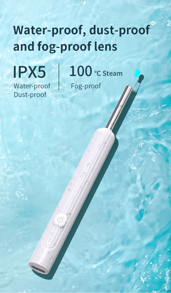 Smart Visual Ear Cleaner with Camera 1296P Ear Sticks USB C Charging Ear Wax Removal Tool WIFI Connection 6 LED Lights Earpick - Image 17
