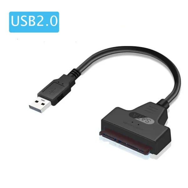 SATA to USB 3.0 / 2.0 Cable Up to 6 Gbps for 2.5 Inch External HDD SSD Hard Drive SATA 3 22 Pin Adapter USB 3.0 to Sata III Cord - Image 9