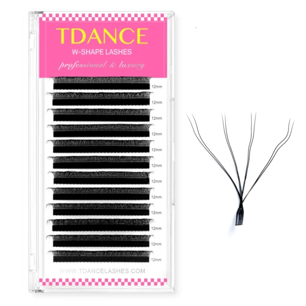 TDANCE 3D 4D 5D 6D Premade Fans Eyelash Extension W Style Faux Mink Natural Soft Bloom Lash Automatic Flowering Volume Eyelashes - Image 8