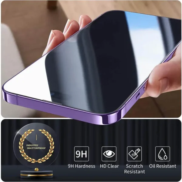 Tempered Glass for iPhone 14 Pro 15 16 13 12 11 pro max screen protector for iphone 15 pro mica for iphone 13 14 pro glass film - Image 3