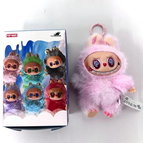 Labubu V3 Heartbeat Macaron Have A Seat Big Into Energy Series Pendant Doll Decor Keychain Collection - Image 17
