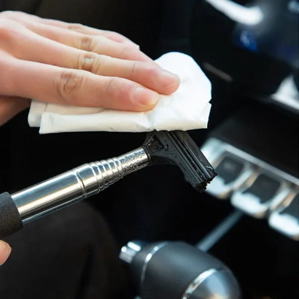 Car Rearview Mirror Wiper Cleaning Tool Auto Glass Mist Cleaner Scraper Car Accessories Handle Telescopic Window Cleaning Brush - Image 23