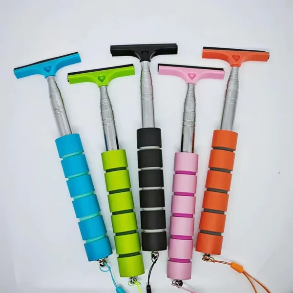 Car Rearview Mirror Wiper Cleaning Tool Auto Glass Mist Cleaner Scraper Car Accessories Handle Telescopic Window Cleaning Brush - Image 26