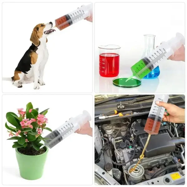 100/300/550ml Large Capacity Syringes Oil Pump With 1m Hose Pet Feeding Measuring Pump Hydroponics Nutrient Big Syringe - Image 4