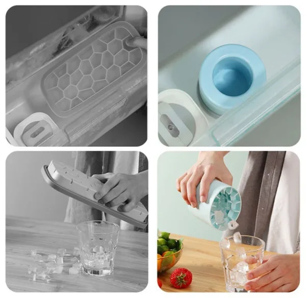 Silicone Ice Cube Mold Round Ice Bucket Summer Homemade DIY Refrigerator Freeze Ice Maker Creative Ice Cube Mold Barware Tools - Image 18
