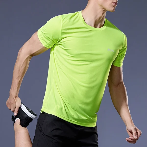Running Shirts Soccer Shirts Men's Jersey Sportswear Mens Jogging T-Shirts Quick Dry Compression Sport T-Shirt Fitness Gym - Image 29