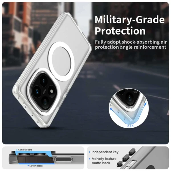 For Xiaomi Redmi Note 14 Pro 5G Case Cover Redmi Note 14 Pro 5G Capas Wireless Charging Magnetic Matte Fundas Redmi Note 14 Pro - Image 23