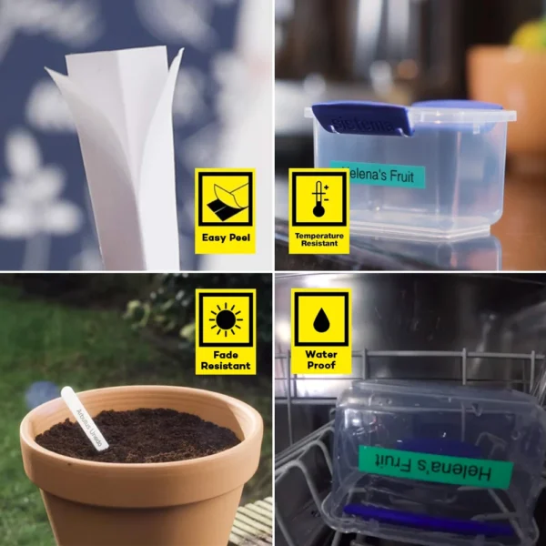 PT-100E Print 6mm/9mm/12mm label Compatible Brother P-touch handheld cable self-adhesive laminated label maker - Image 5