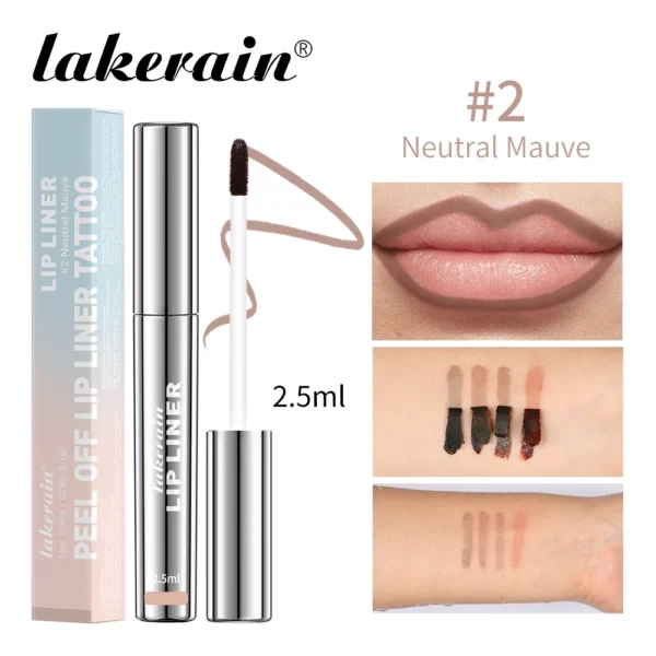 Waterproof Lip Liner Peel Off Tattoo Lipgloss Waterproof Long Lasting Matte Lip Tint Brown Contour Tear-off Lips Stain Cosmetic - Image 10