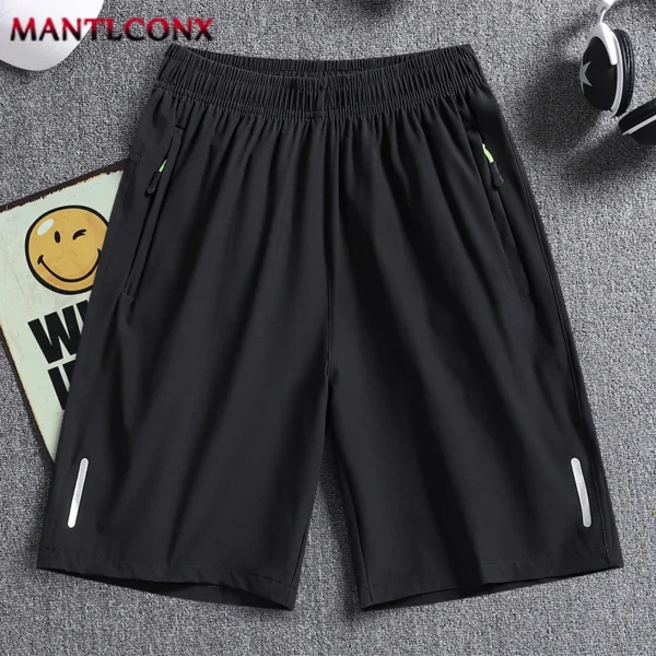 Summer Men's Sport Shorts Cool Sportswear Running Shorts Casual Bottoms Gym Fitness Training Jogging Short Pants Men Black Gray - Image 9