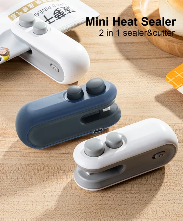 Mini Heat Bag Sealing Machine Package Sealer Bags Plastic Food Sealer Clip Bag Handheld Sealer Food Packaging Heat Sealer - Image 9