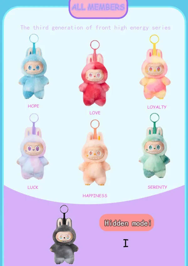 100% Genuine Original Labubu The Monster Macaroon Blind Basic Ethylene Base Type Chain Pendant Collectible Gifts - Image 36