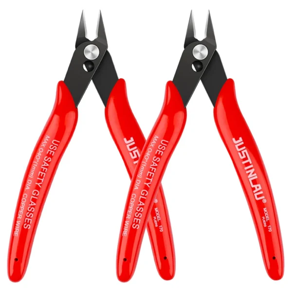 2Pcs Mini Nose Cutting Plier Electrical Wire Cable Cutter  Metal Side Snips Flush Pliers Convenient Durable Tool - Image 10