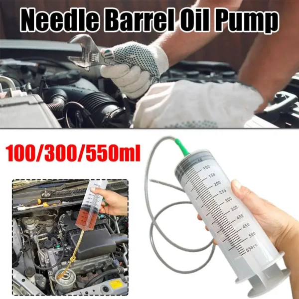 100/300/550ml Large Capacity Syringes Oil Pump With 1m Hose Pet Feeding Measuring Pump Hydroponics Nutrient Big Syringe - Image 12