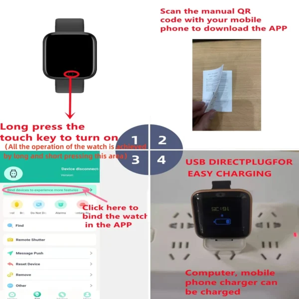 Smart Watch For Women Men Wristwatch Bluetooth Connected Phone Player Music Fitness Sport Bracelet Sleep Monitor Digital Watches - Image 19