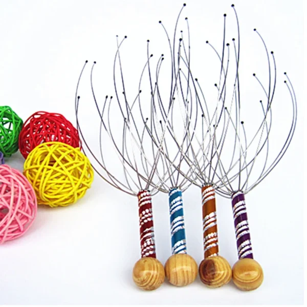 Octopus Head Massager Scratching Scalp Relaxation Relief Body Massager Scratcher Relieves Tension Health Care Tools Random - Image 2