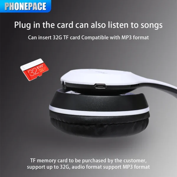 Stereo P47 Headset 5.0 Bluetooth Headset Folding Series Wireless Sports Game Headset for iPhone XiaoMi - Image 11