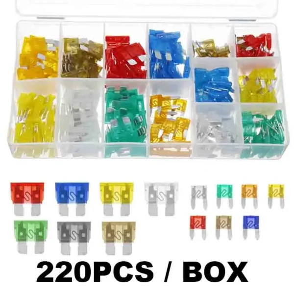 Fuse boxes come in various specifications, with 60 and 120PCS not having medium fuses, while 60PCS are packaged in bags - Image 5
