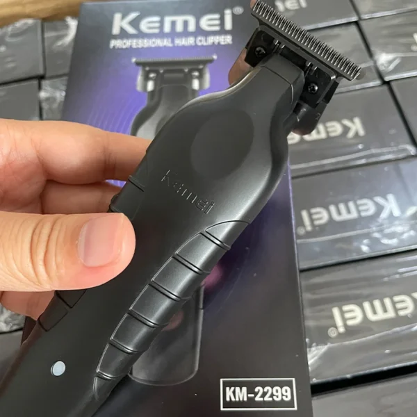 Kemei 2299 Barber Cordless Hair Trimmer 0mm Zero Gapped Carving Clipper Detailer Professional Electric Finish Cutting Machine - Image 2