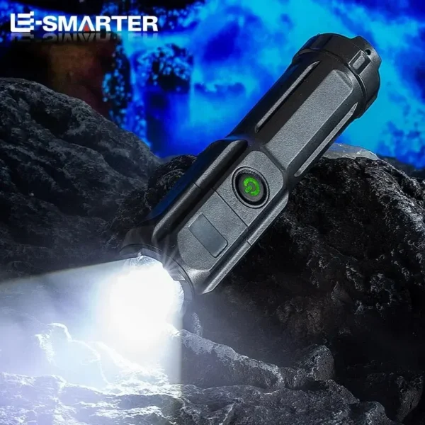 Telescopic Zoom Tactical Flashlights Rechargeable LED Torch 4 Lighting Modes Long-Range Waterproof Camping Fishing Flashlight - Image 4