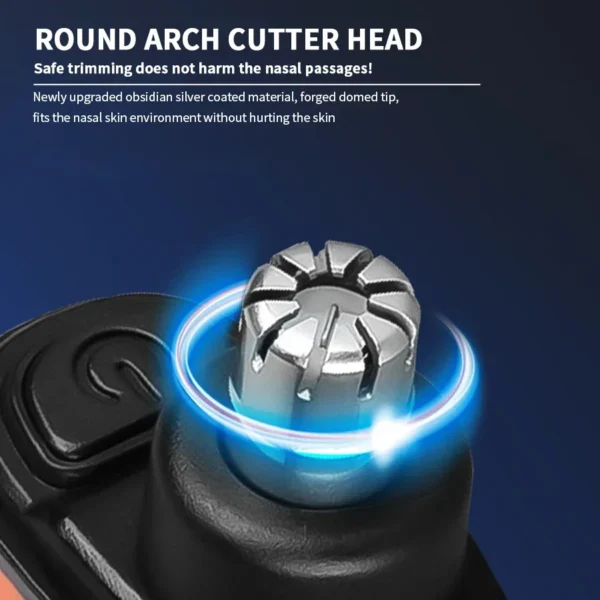 2 In 1 Electric Portable Ear And Nose Hair Trimmer Clipper 2024 Professional Painless Portable Eyebrow For Men - Image 4
