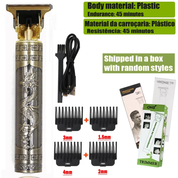 T9 Hair Clipper Repair Beard Shaving Body Hair Trimmer Clippers Electric Machine Men Haircut Machine 0mm Barber Shaver - Image 16