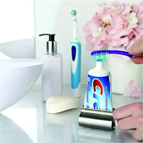 1pc Stainless Steel Wringer Roller Rotate Dispenser for Ointments Cosmetics Bathroom Accessories Toothpaste Squeezer Tube Roller - Image 2