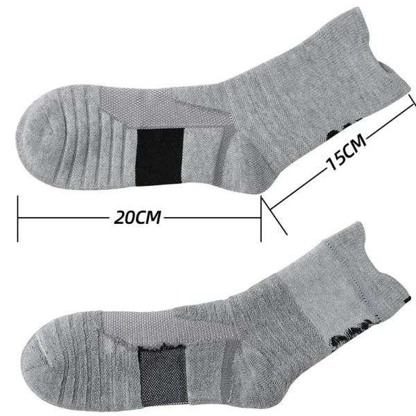 1/3 Pairs Anti-slip Football Socks Men Cotton Sock Short Long Tube Soccer Basketball Sport Socks Breathable Deodorous Sock 39-45 - Image 29