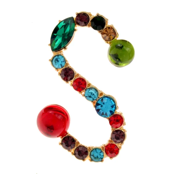 CINDY XIANG 26 Letters Rhinestone Alphabet Brooch Letter Pin Colorful Design Fashion Jewelry ABC Pin High Qulaity Winter Gift - Image 13