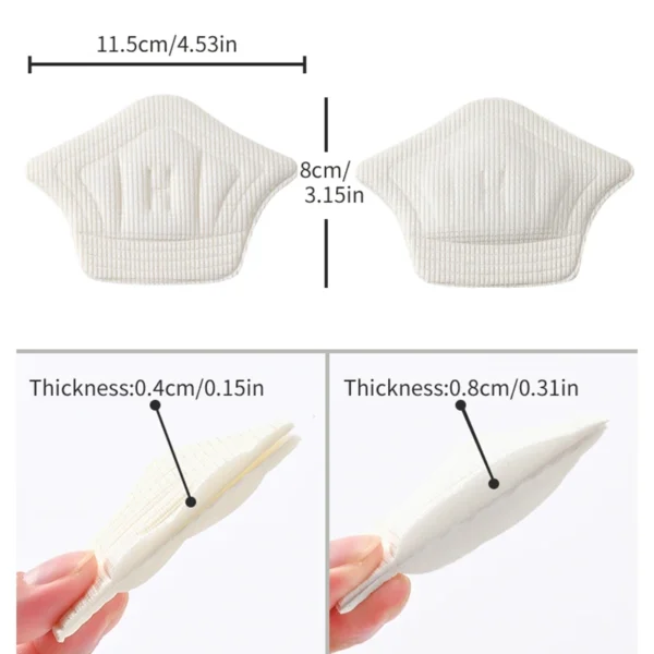 3pairs/6pairs Insoles Patch Heel Pads for Sport Shoes Back Sticker Adjustable Size Antiwear Feet Pad Cushion Insert Insole - Image 3