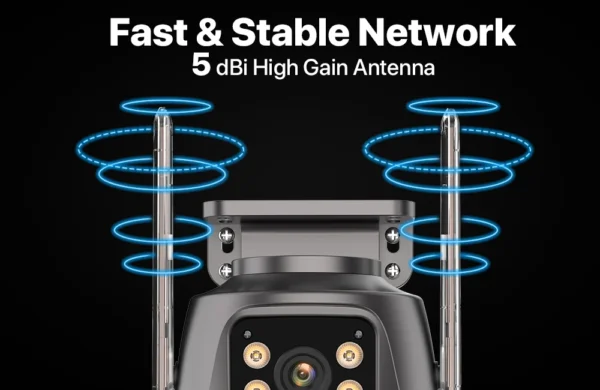 4K 8MP HD Wifi PTZ Camera Outdoor 4MP Dual Lens Dual Screen AI Auto Tracking IP Camera CCTV Audio Video Surveillance P2P iCSee - Image 10