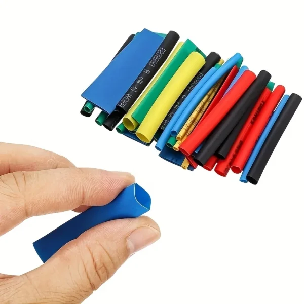 164/560pcs Polyolefin Heat Shrink Tubing Set 2:1 Shrink Ratio for Wires Cables Multicolor Sleeves - Image 2
