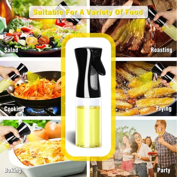 200/300/500ml Oil Spray Bottle BBQ Cooking Olive Oil Sprayer Kitchen Baking Oil Spray Empty Bottle Vinegar Bottle oil brush - Image 5