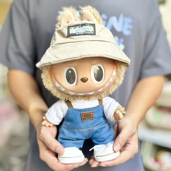 New Arrival 38cm Mini Cute Doll Clothes Outfit Accessories Labubu Idol V1 V2 Cloud Shirt Set Ornament Only Clothes Birthday Gift