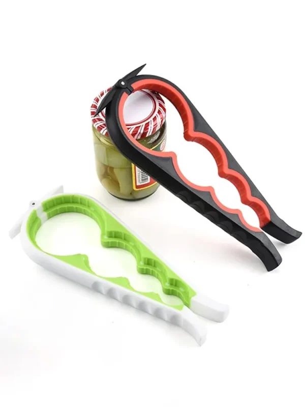 Can Opener Multi Functional Four In One Beverage Bottle Opener Cap Twister Four Position Can Opener Anti Slip Cap Twister - Image 16