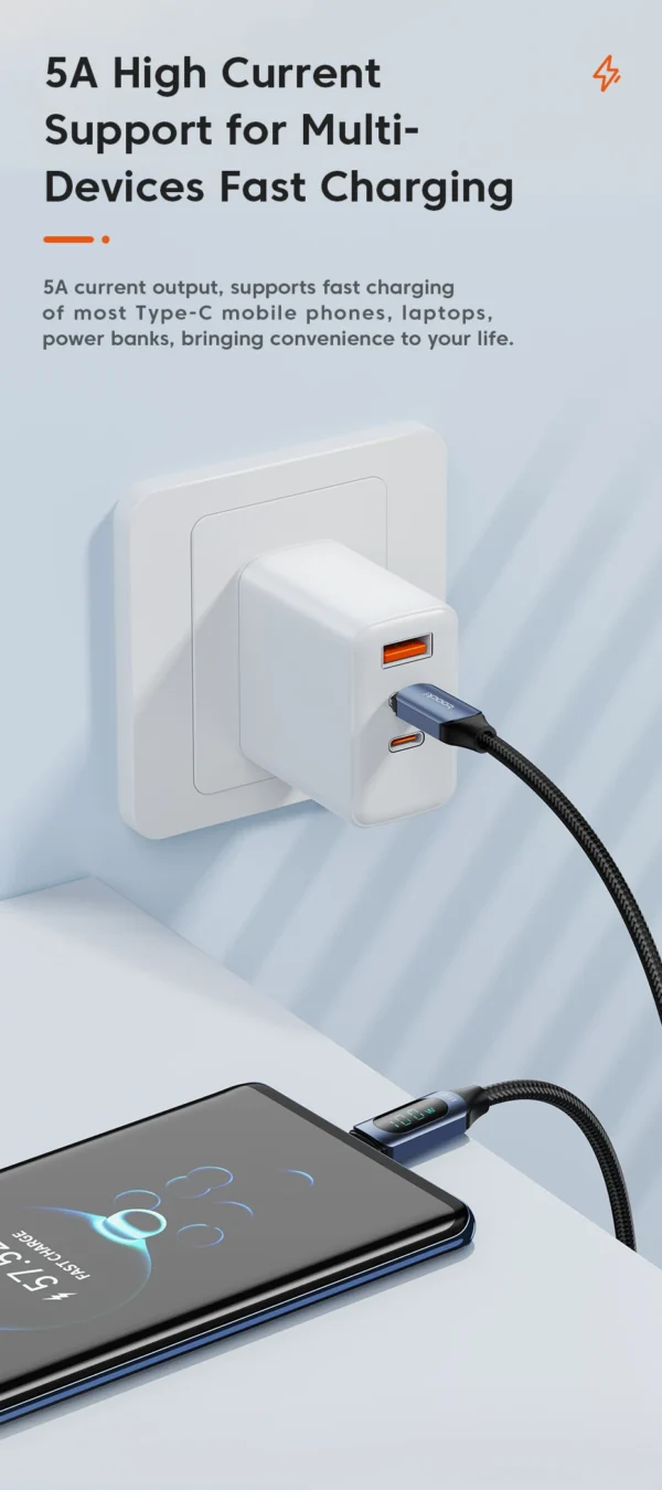 Toocki Type C to Type C Cable 100W PD Fast Charging Charger USB C to USB C Display Cable For Xiaomi POCO F3 Realme Macbook iPad - Image 17