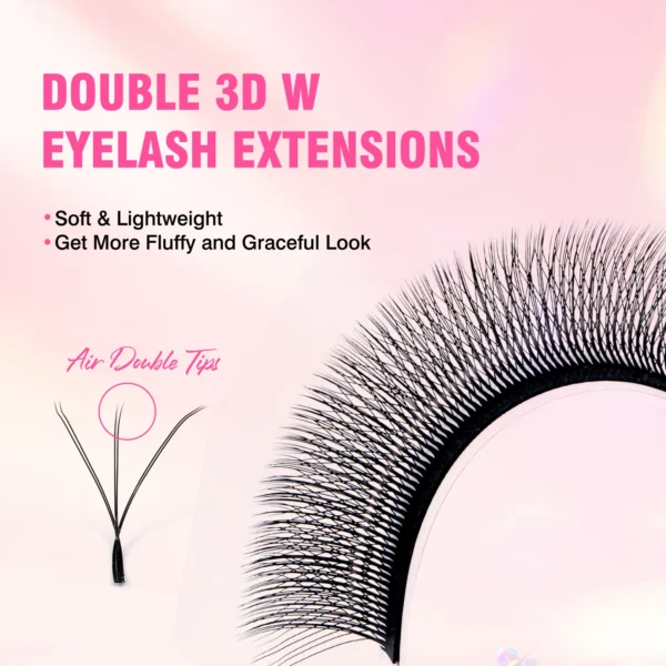 TDANCE 3D 4D 5D 6D Premade Fans Eyelash Extension W Style Faux Mink Natural Soft Bloom Lash Automatic Flowering Volume Eyelashes - Image 24